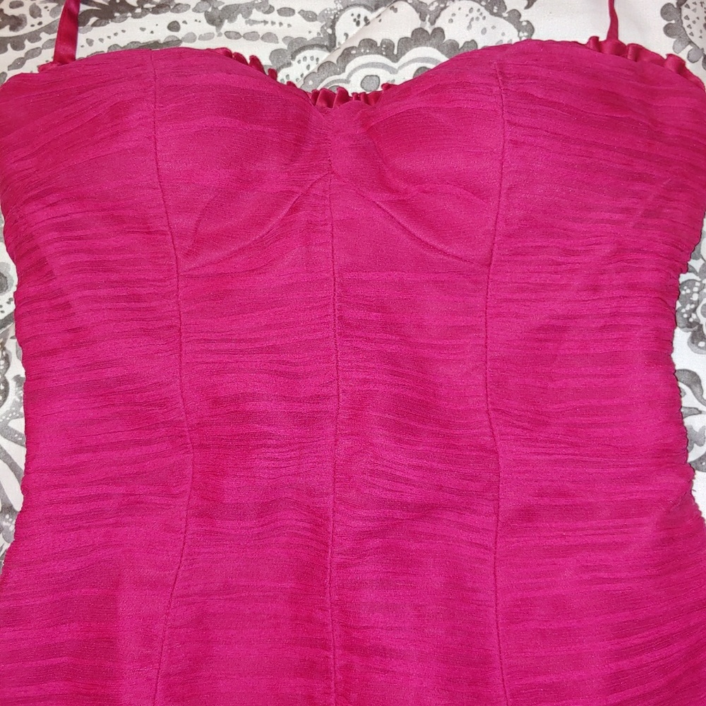 Bebe fuchsia pink bustier